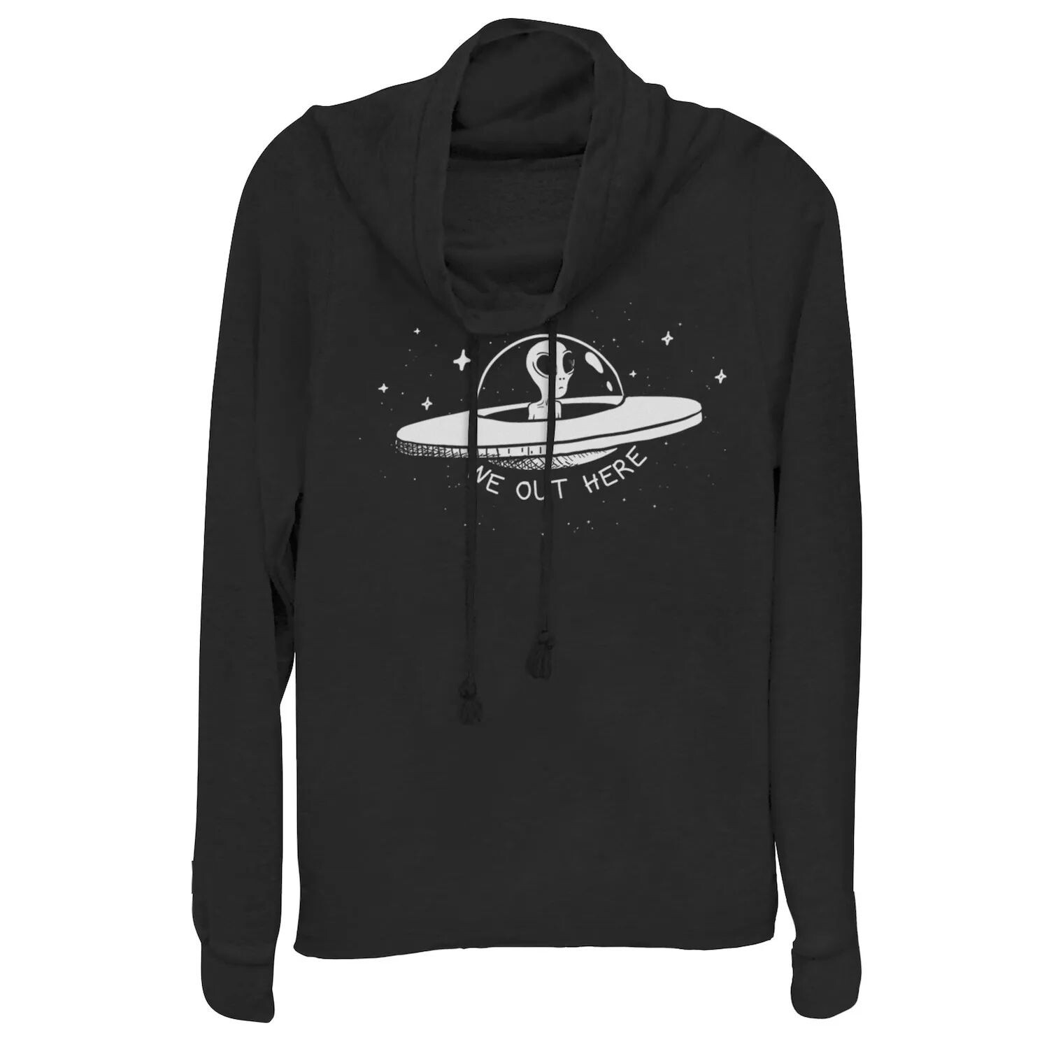 Пуловер с воротником-хомутом для юниоров «We Out Here» в виде летающей тарелки Alien
Пуловер с воротником-хомутом для юниоров «We Out Here» в виде летающей тарелки Alien