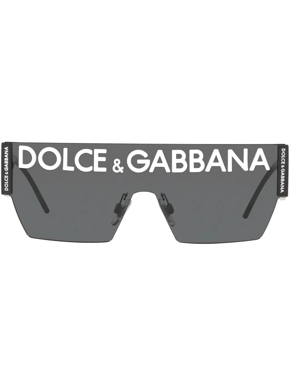 Солнцезащитные очки в массивной оправе с логотипом DG Dolce & Gabbana Eyewear, черный 
Солнцезащитные очки в массивной оправе с логотипом DG Dolce & Gabbana Eyewear, черный