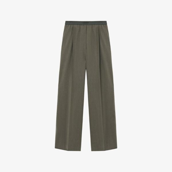 Прямые брюки Loewe с поясом с логотипом, хаки
Прямые брюки Loewe с поясом с логотипом, хаки