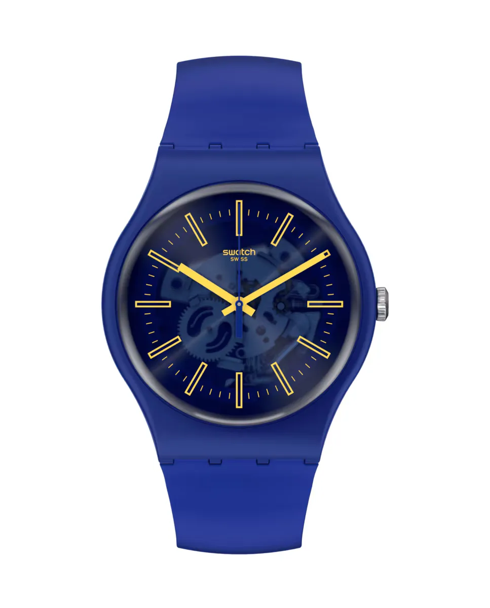 Часы Sunbrush Sky с синим ремешком из биологического материала Swatch, синий
Часы Sunbrush Sky с синим ремешком из биологического материала Swatch, синий
