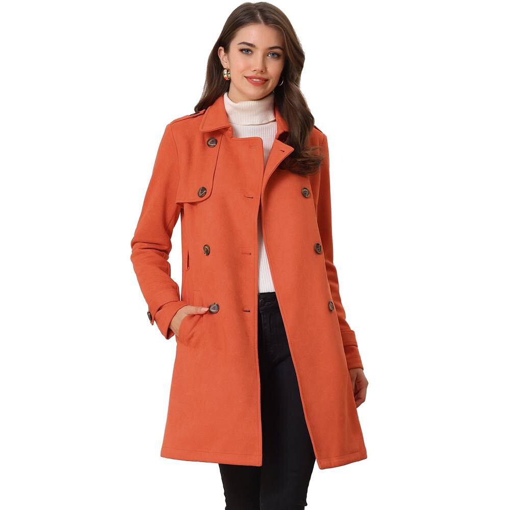 Женский двубортный плащ из искусственной замши с зубчатыми лацканами ALLEGRA K, оранжевый
Женский двубортный плащ из искусственной замши с зубчатыми лацканами ALLEGRA K, оранжевый