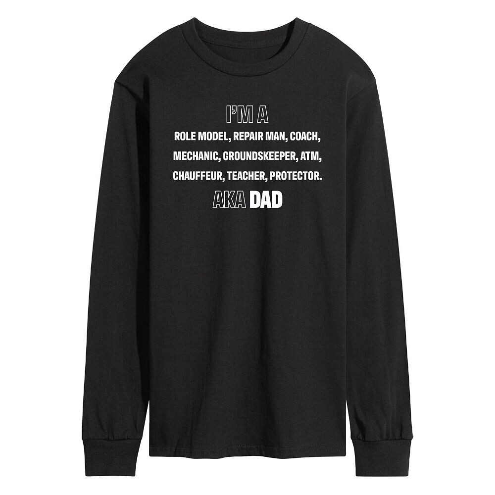 Мужская футболка с длинными рукавами и рисунком I'm A Dad List Licensed Character, черный
Мужская футболка с длинными рукавами и рисунком I'm A Dad List Licensed Character, черный