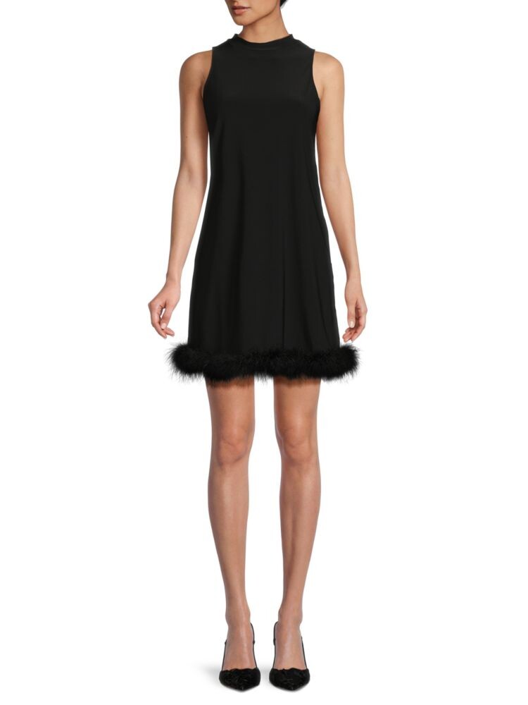 Платье мини-платья из страусиных перьев Bebe, черный
Платье мини-платья из страусиных перьев Bebe, черный