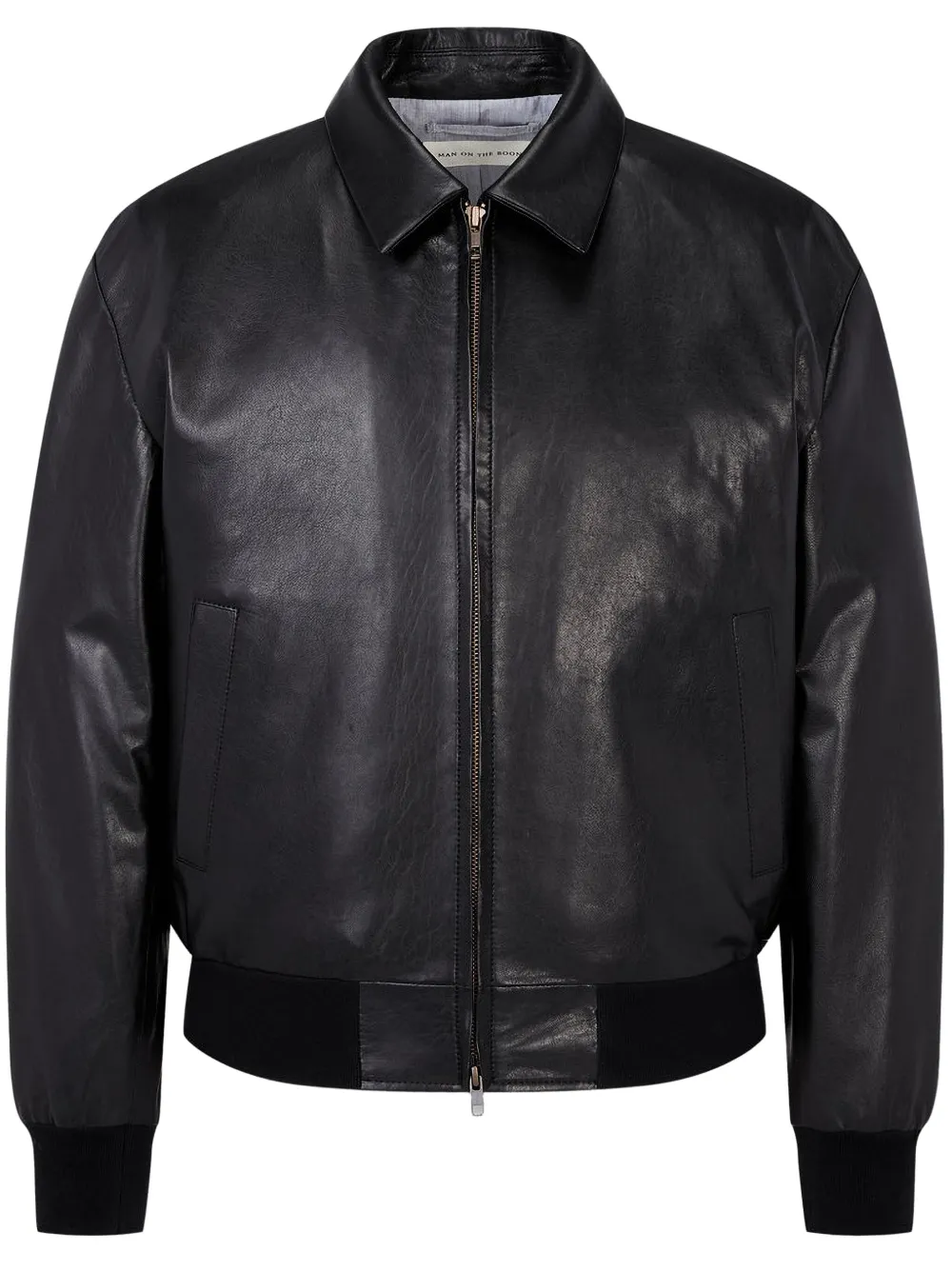 Кожаная куртка на молнии Man On The Boon., черный
Кожаная куртка на молнии Man On The Boon., черный