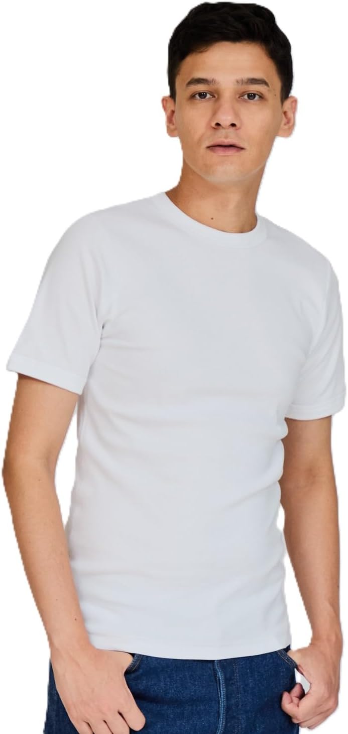 Мужская футболка Hanes с коротким рукавом, ребристой текстурой и круглым вырезом (HM1-R103), белый
Мужская футболка Hanes с коротким рукавом, ребристой текстурой и круглым вырезом (HM1-R103), белый