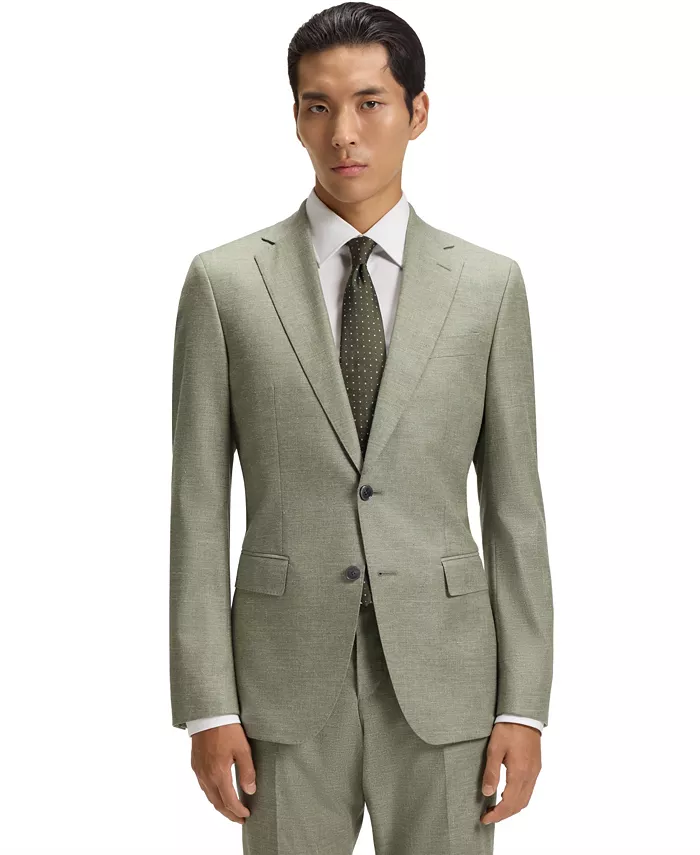 Мужской узорчатый стрейч блейзер приталенного кроя Hugo Boss, зеленый
Мужской узорчатый стрейч блейзер приталенного кроя Hugo Boss, зеленый