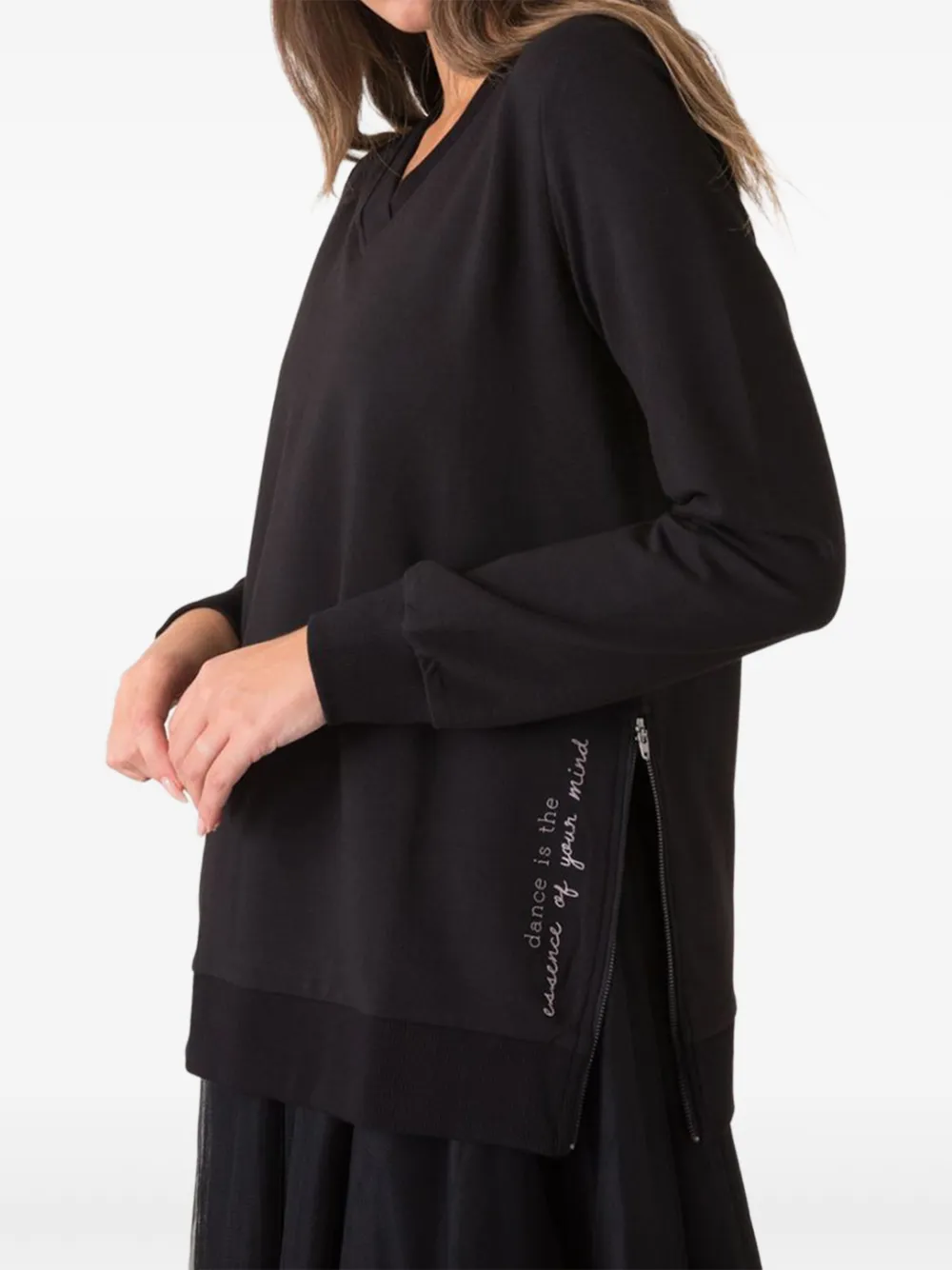 Свитшот с боковой молнией Dimensione Danza, черный
Свитшот с боковой молнией Dimensione Danza, черный