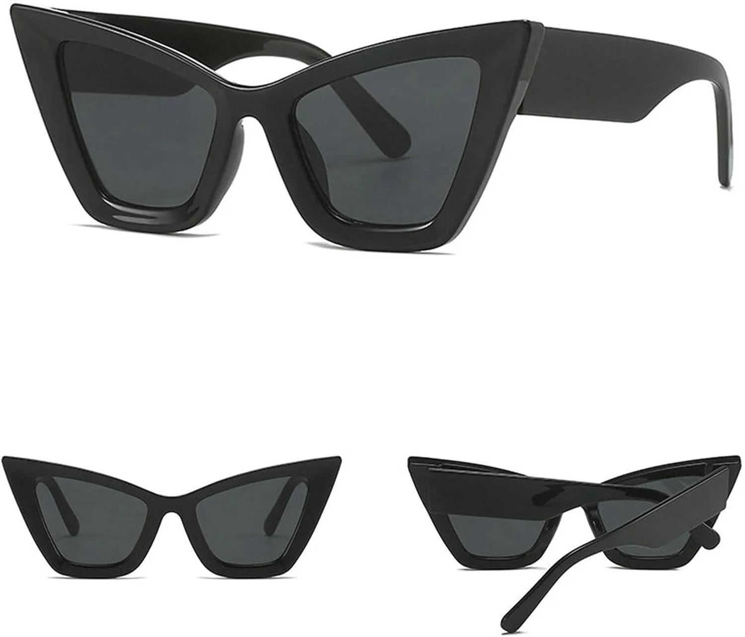 COTIA Модные солнцезащитные очки «кошачий глаз» в винтажном стиле, большие квадратные солнцезащитные очки в стиле «кошачий глаз» для женщин и мужчин, Black
COTIA Модные солнцезащитные очки «кошачий глаз» в винтажном стиле, большие квадратные солнцезащитные очки в стиле «кошачий глаз» для женщин и мужчин, Black