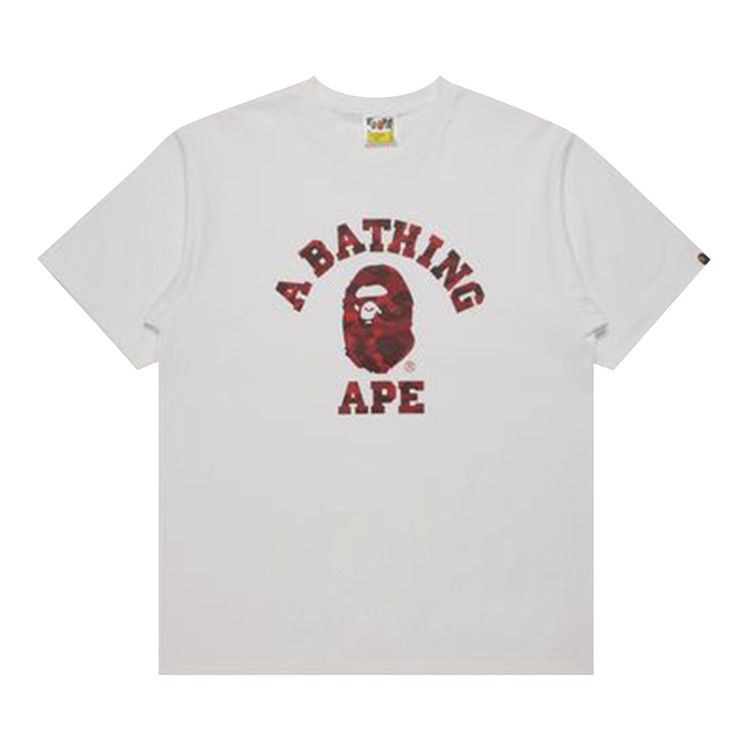 Футболка BAPE Color Camo College Tee 'White/Red'
Футболка BAPE Color Camo College Tee 'White/Red'