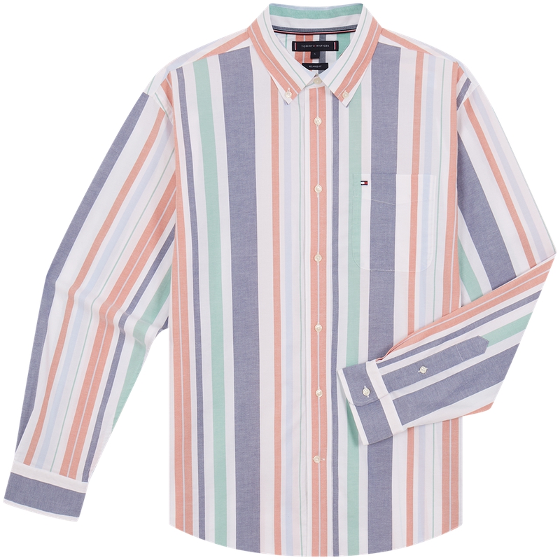 Рубашка Men's Multicolor Stripes 0DM Tommy Hilfiger, мультиколор
Рубашка Men's Multicolor Stripes 0DM Tommy Hilfiger, мультиколор