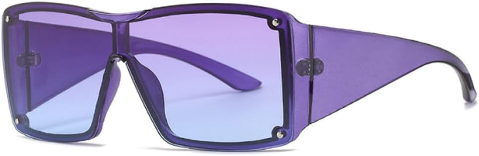 Большие женские солнцезащитные очки, цельные очки с градиентным зеркальным покрытием, ретро-очки с заклепками, мужские солнцезащитные очки с широкими дужками XLUMIO, Purple Purple Blue
Большие женские солнцезащитные очки, цельные очки с градиентным зеркальным покрытием, ретро-очки с заклепками, мужские солнцезащитные очки с широкими дужками XLUMIO, Purple Purple Blue