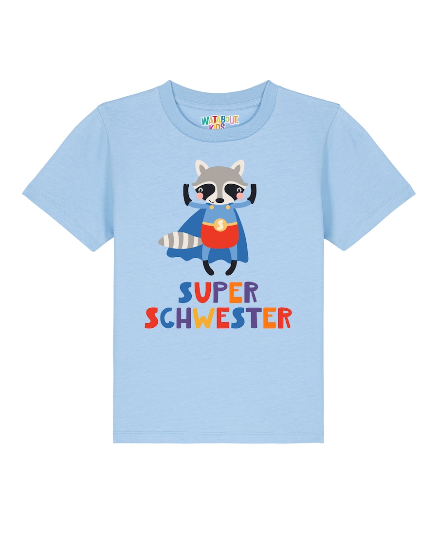 Рубашка watabout.kids Superschwester, синий/голубой
Рубашка watabout.kids Superschwester, синий/голубой