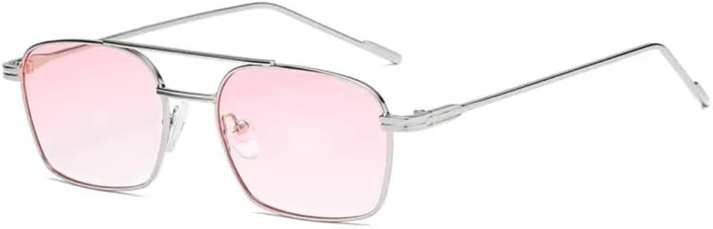 Модные металлические солнцезащитные очки с двойной перемычкой, маленькая квадратная оправа, женские, для активного отдыха и вождения, мужские, роскошные, с защитой от УФ-излучения UV400 TVTBBVV, Silver Pink
Модные металлические солнцезащитные очки с двойной перемычкой, маленькая квадратная оправа, женские, для активного отдыха и вождения, мужские, роскошные, с защитой от УФ-излучения UV400 TVTBBVV, Silver Pink