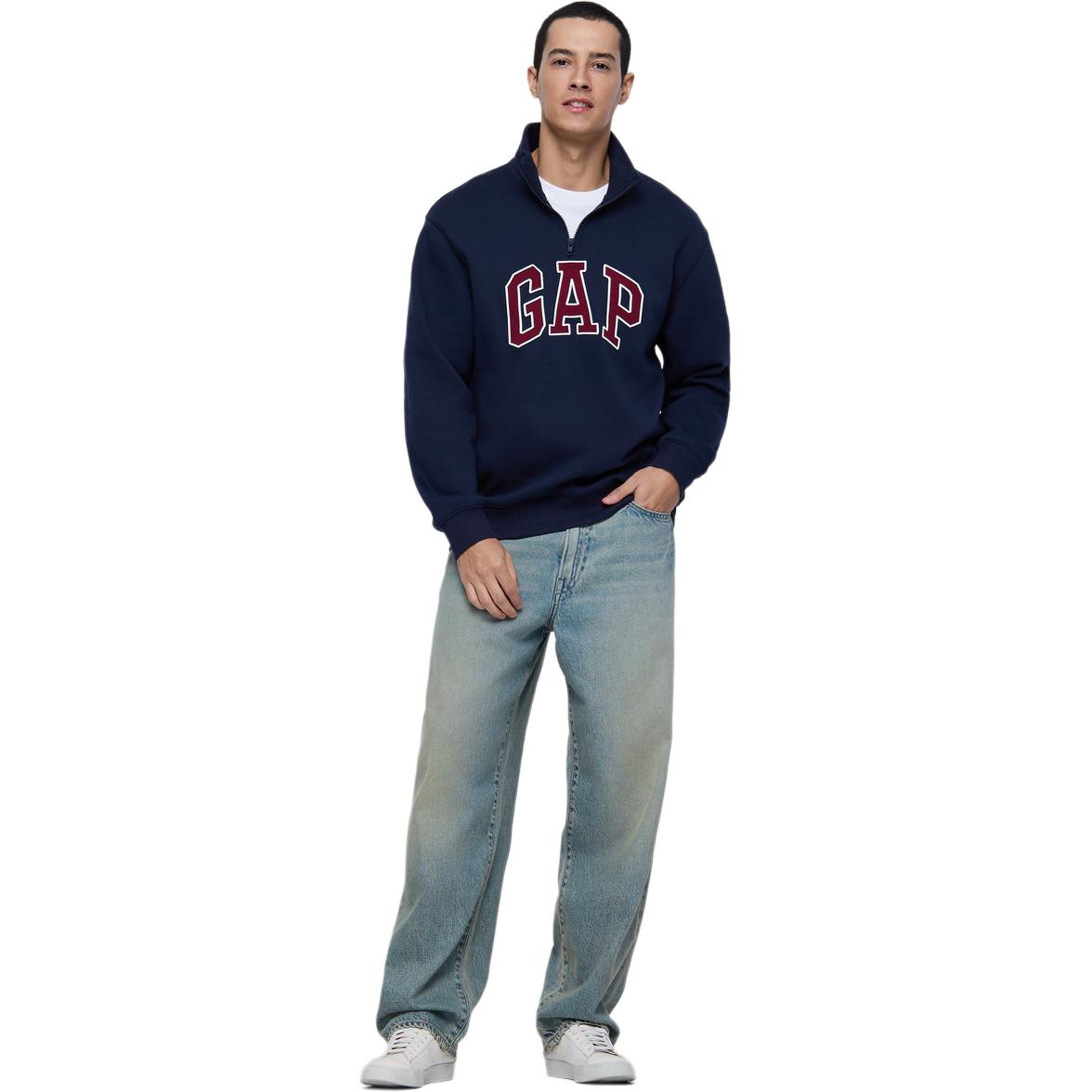 Толстовка унисекс, воротник-стойка, средней толщины, стандартного размера GAP, marine синий 1
Толстовка унисекс, воротник-стойка, средней толщины, стандартного размера GAP, marine синий 1