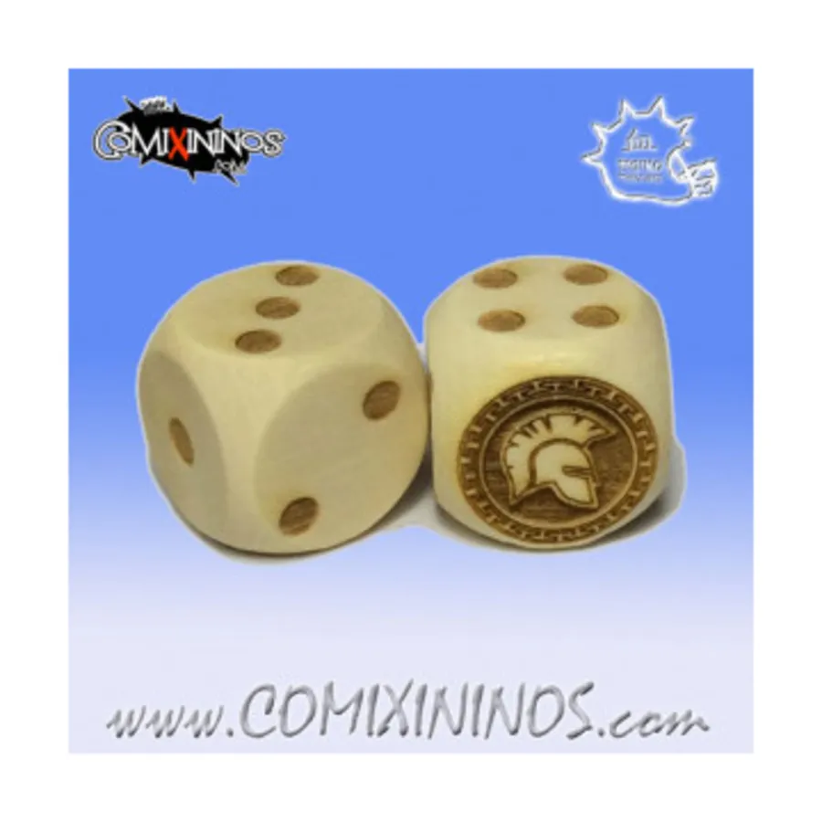 Набор из 2 спартанских кубиков, Fantasy Football Miniatures - Wooden Dice (16mm)
Набор из 2 спартанских кубиков, Fantasy Football Miniatures - Wooden Dice (16mm)