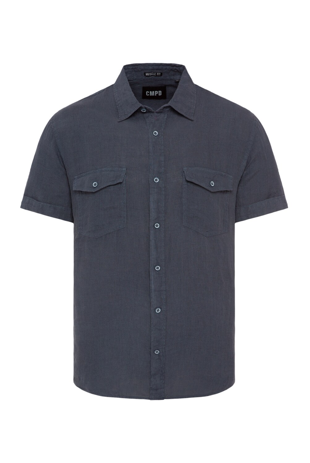 CMPD Рубашка на пуговицах slim fit в темно-синем цвете
CMPD Рубашка на пуговицах slim fit в темно-синем цвете