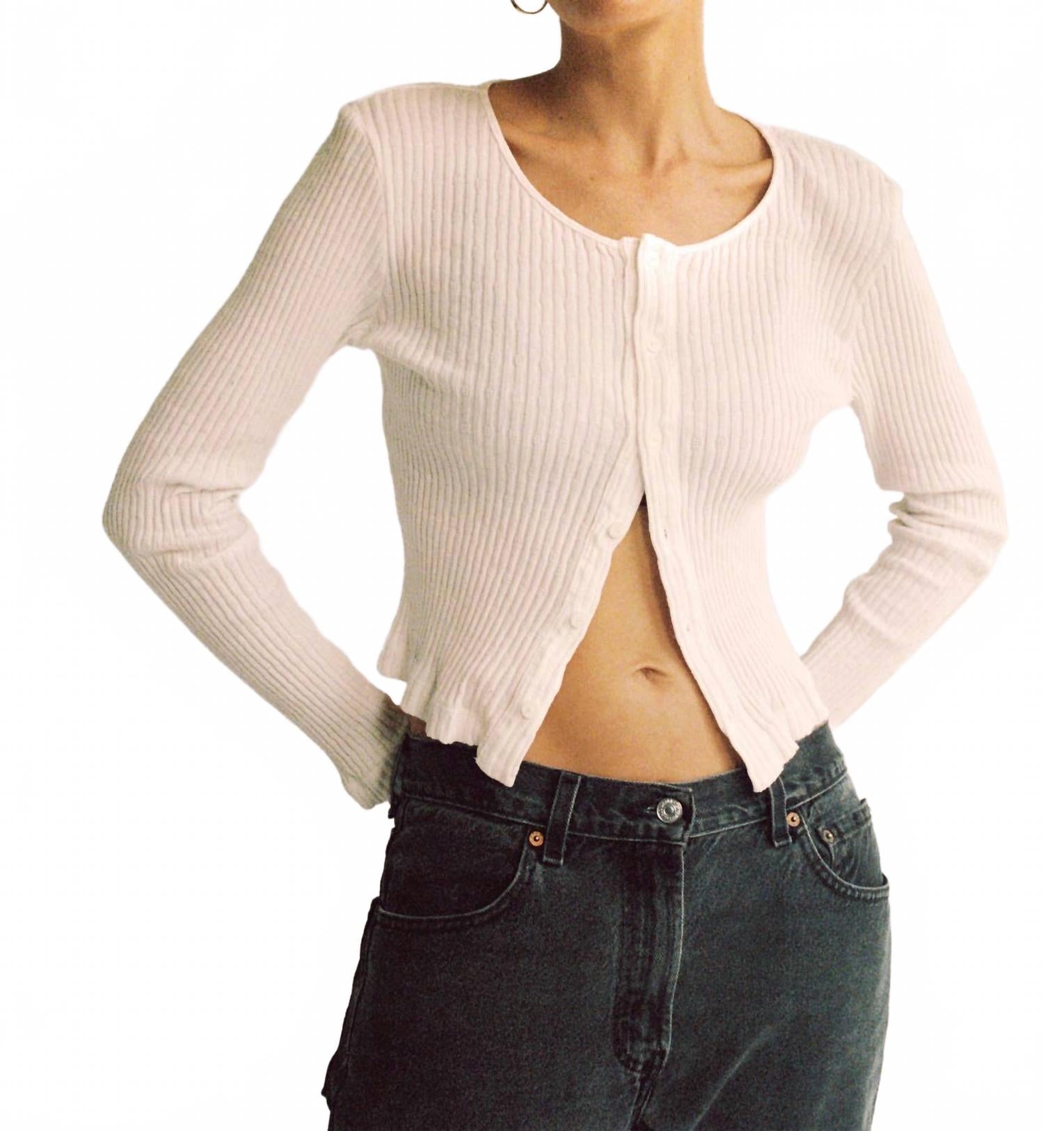 Кардиган с пуантами в кремовом цвете La Relaxed, кремовый
Кардиган с пуантами в кремовом цвете La Relaxed, кремовый