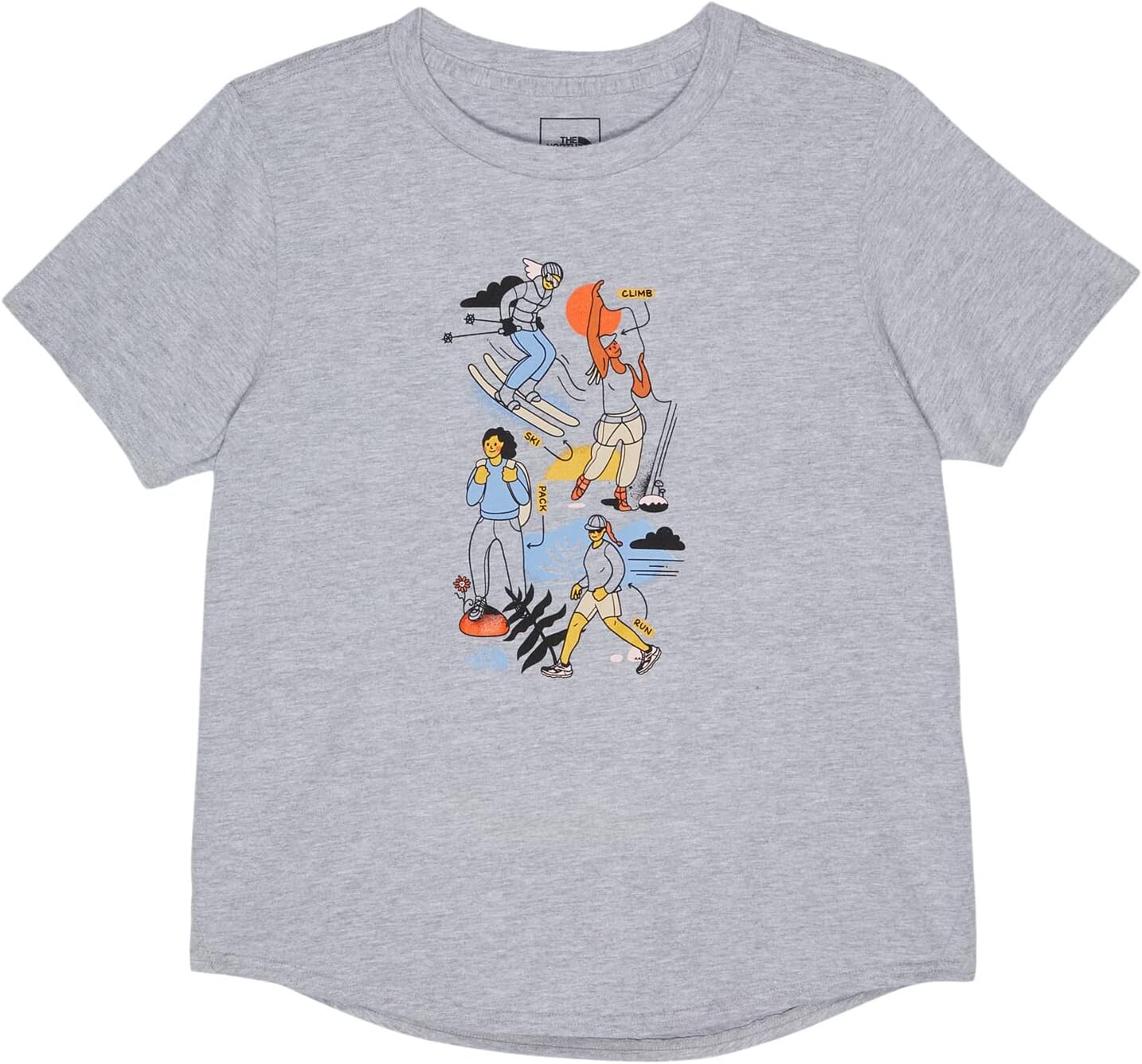 Футболка The North Face Short Sleeve Graphic Tee, цвет TNF Light Grey Heather/TNF White
Футболка The North Face Short Sleeve Graphic Tee, цвет TNF Light Grey Heather/TNF White