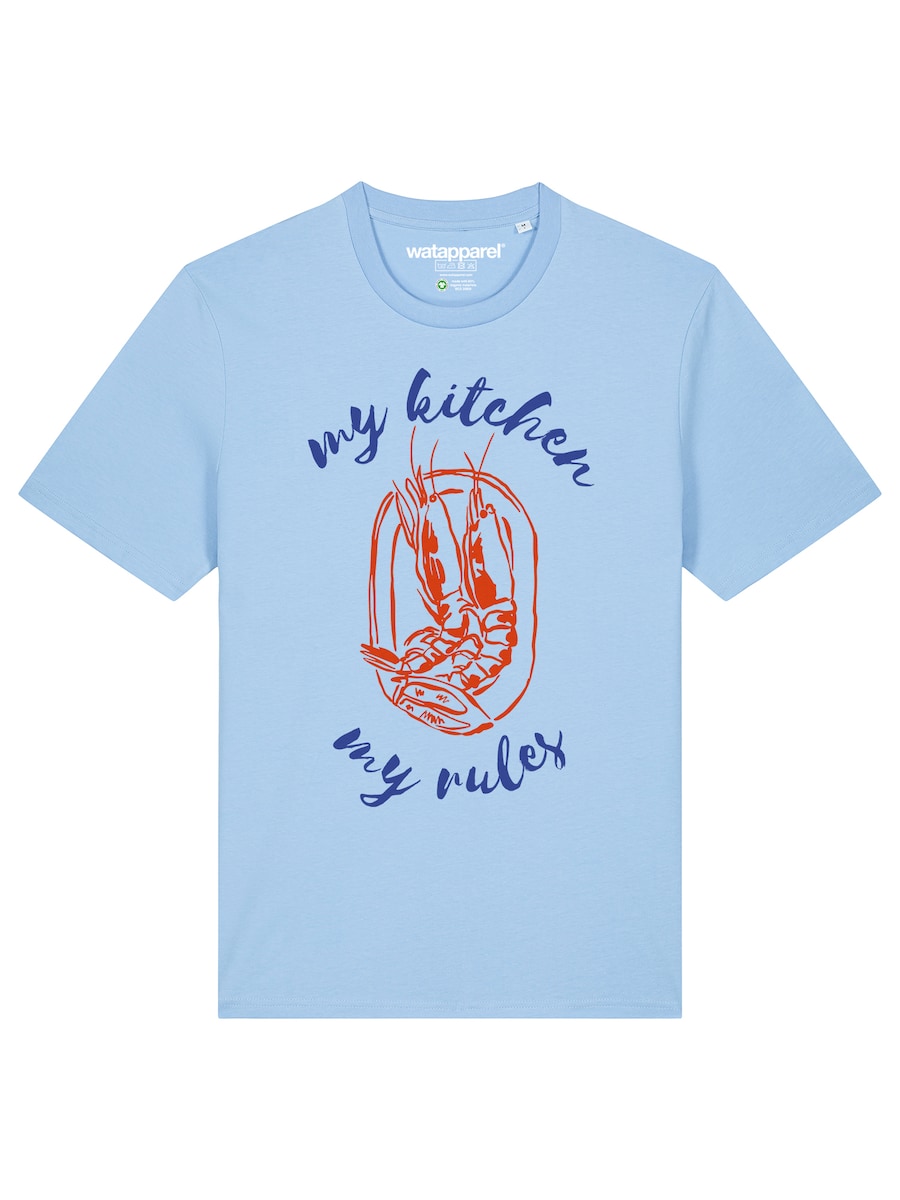 Рубашка Watapparel My kitchen my rules, синий/голубой
Рубашка Watapparel My kitchen my rules, синий/голубой