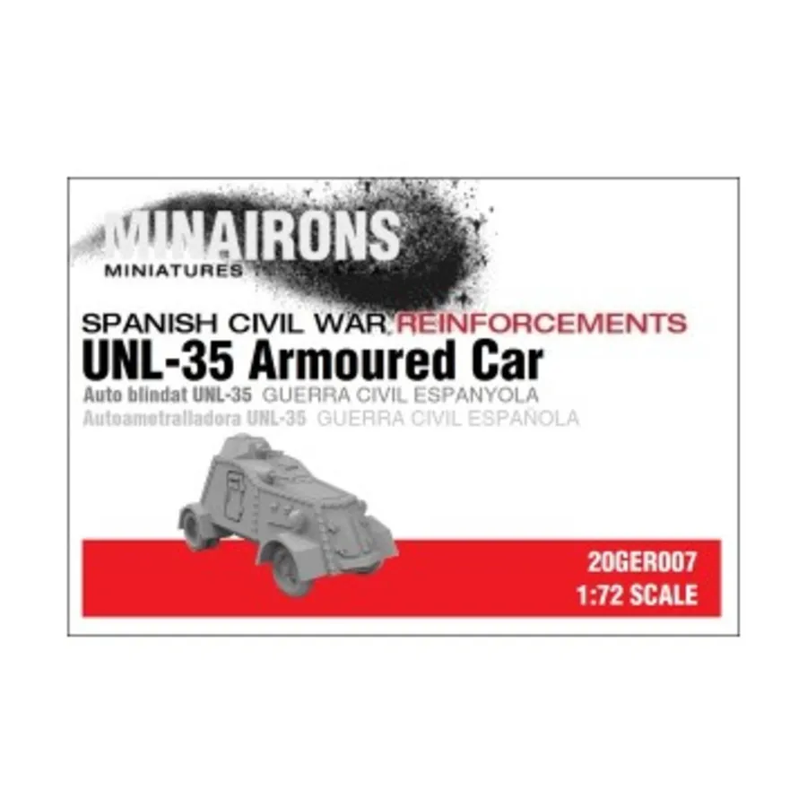 Бронеавтомобиль УНЛ-35, Spanish Civil War - Vehicles (1:72)
Бронеавтомобиль УНЛ-35, Spanish Civil War - Vehicles (1:72)