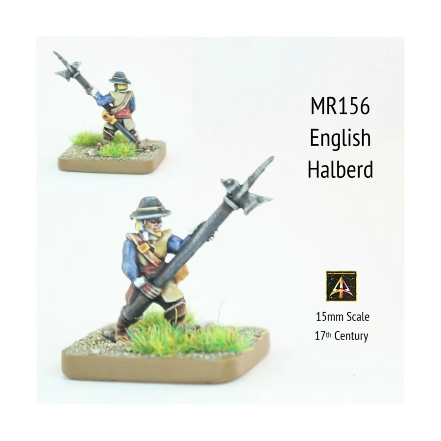 Английская алебарда со шляпой, Altuos Historical Miniatures - The 17th Century (15mm)
Английская алебарда со шляпой, Altuos Historical Miniatures - The 17th Century (15mm)