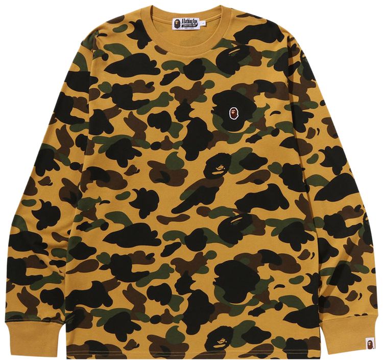 Футболка с длинными рукавами BAPE 1st Camo One Point, желтая
Футболка с длинными рукавами BAPE 1st Camo One Point, желтая