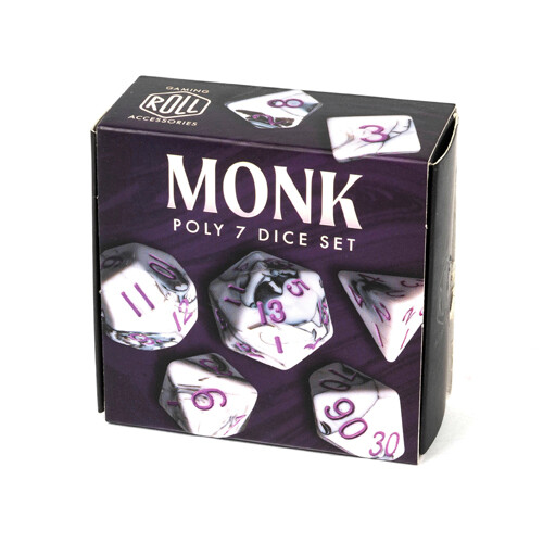 Игровые кубики Card & Roll Accessories – Monk 7-Polyhedral Dice
Игровые кубики Card & Roll Accessories – Monk 7-Polyhedral Dice