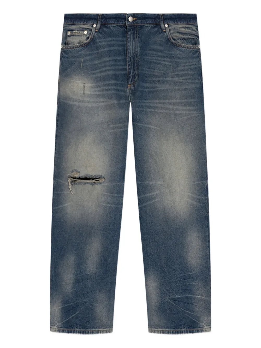 Джинсы с эффектом потертости Misbhv, синий
Джинсы с эффектом потертости Misbhv, синий