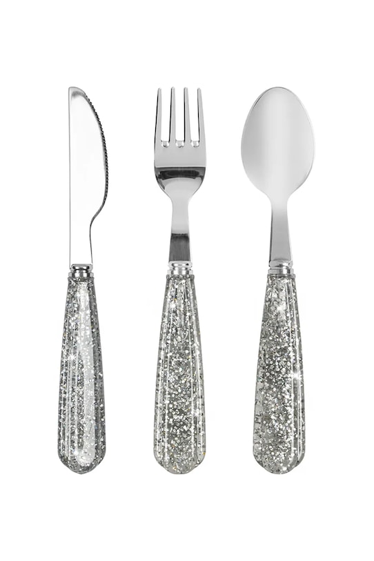 Набор из 3 детских столовых приборов SPARKLY CUTLERY Konges Sløjd, синий
Набор из 3 детских столовых приборов SPARKLY CUTLERY Konges Sløjd, синий