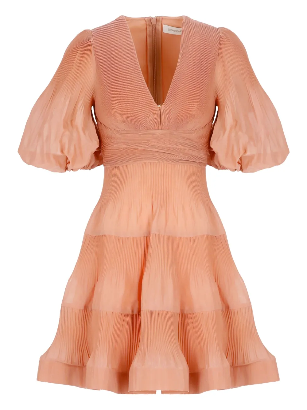 Платье мини с объемными рукавами и складками ZIMMERMANN, оранжевый
Платье мини с объемными рукавами и складками ZIMMERMANN, оранжевый