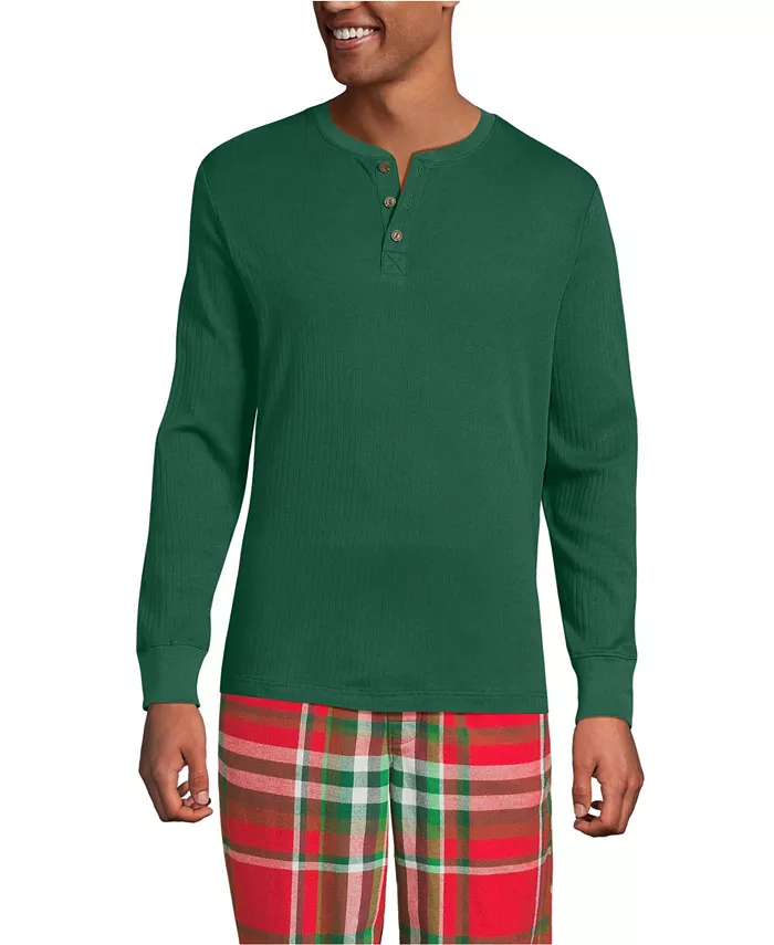 Большая и высокая пижама-хенли с вязаным рубчиком Lands' End, зеленый
Большая и высокая пижама-хенли с вязаным рубчиком Lands' End, зеленый