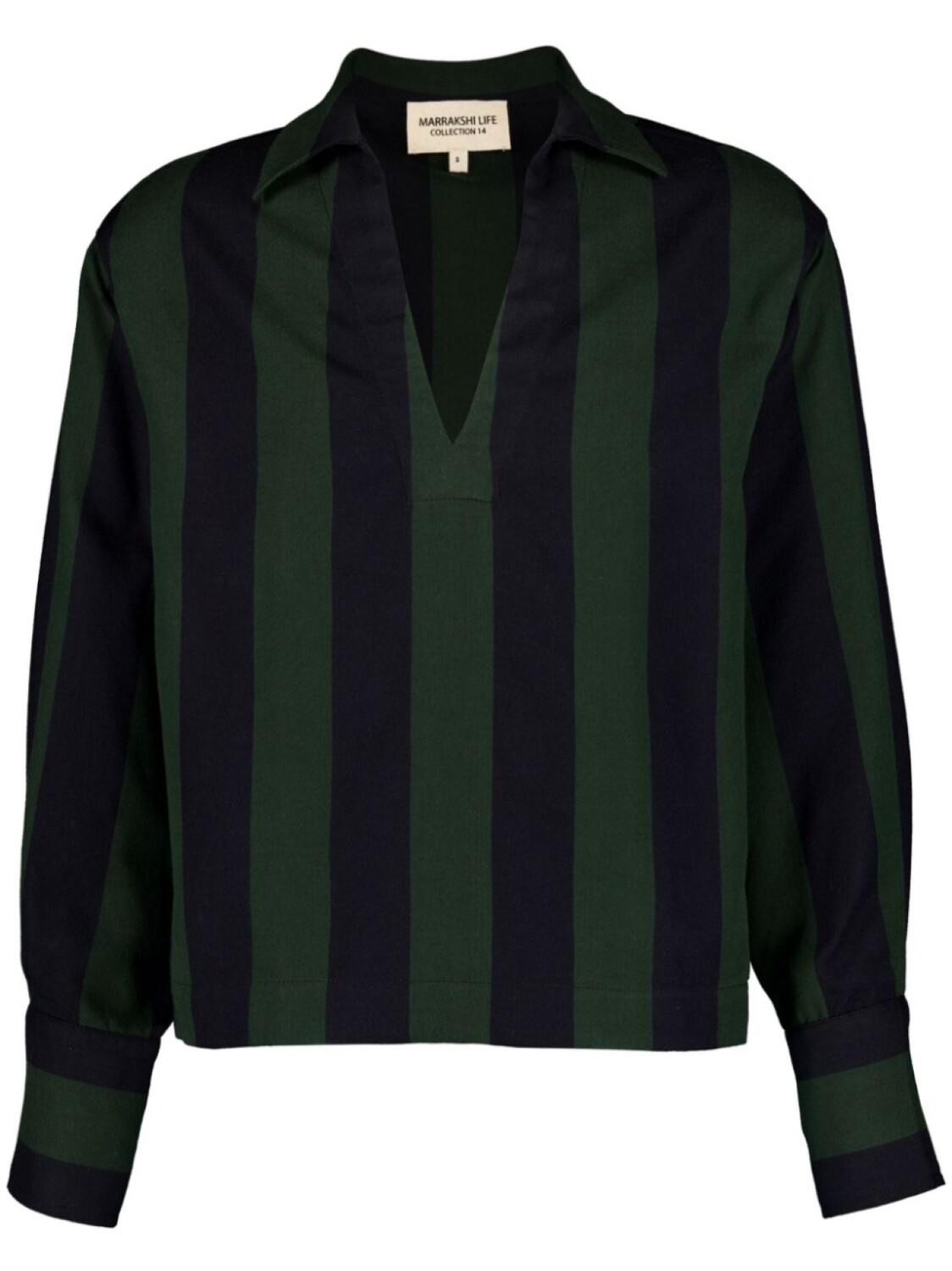 Блузка в полоску с V-образным вырезом Marrakshi Life, зеленый
Блузка в полоску с V-образным вырезом Marrakshi Life, зеленый