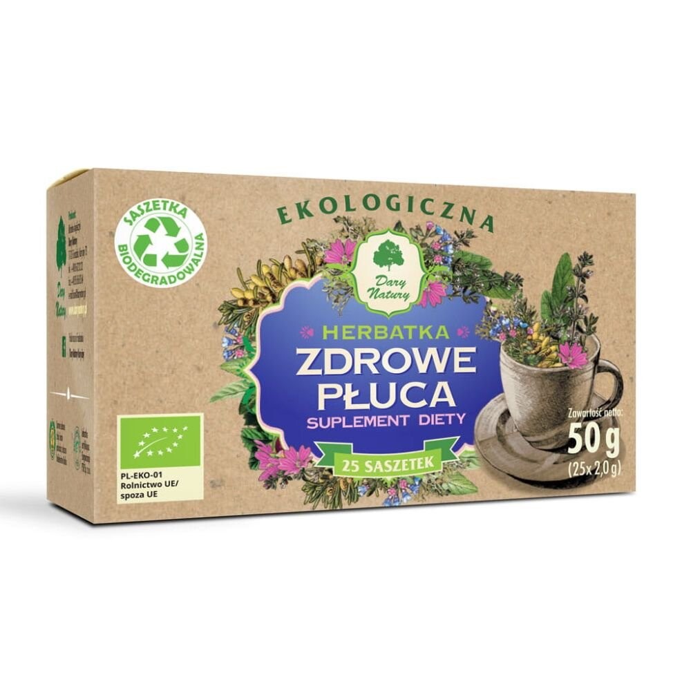 БАД Healthy Lungs Tea ECO Добавка 25x2 г - Dary Natury 
БАД Healthy Lungs Tea ECO Добавка 25x2 г - Dary Natury