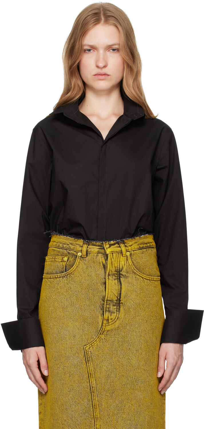 Рубашка из хлопкового поплина с длинными рукавами MM6 Maison Margiela
Рубашка из хлопкового поплина с длинными рукавами MM6 Maison Margiela