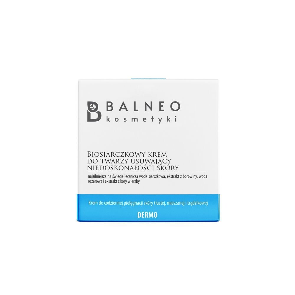 Биосульфидный крем для лица Balneokosmetyki, 50 мл
Биосульфидный крем для лица Balneokosmetyki, 50 мл