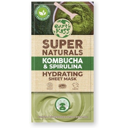 Увлажняющая тканевая маска с комбучей и спирулиной Super Naturals, один пакетик Earth Kiss
Увлажняющая тканевая маска с комбучей и спирулиной Super Naturals, один пакетик Earth Kiss