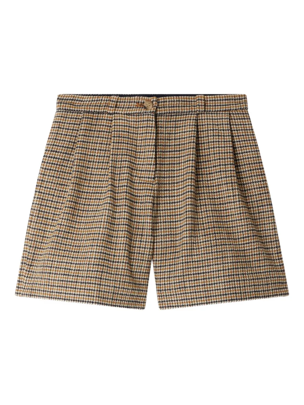 Элегантные шорты с плиссировкой и узором «гусиная лапка» Bonpoint, коричневый
Элегантные шорты с плиссировкой и узором «гусиная лапка» Bonpoint, коричневый