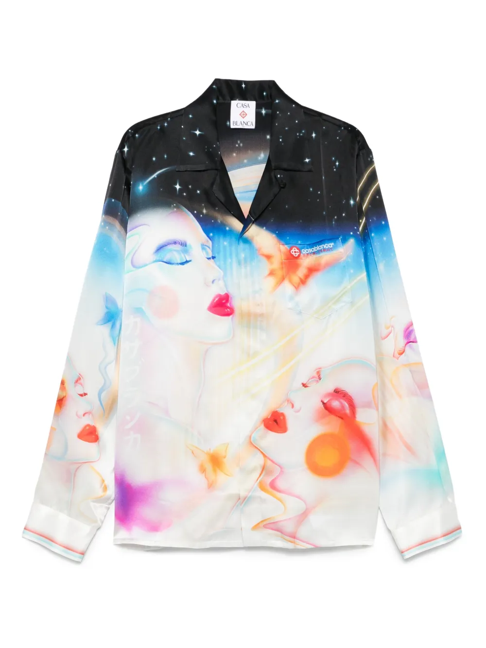 Шелковая рубашка с принтом CASABLANCA, синий
Шелковая рубашка с принтом CASABLANCA, синий