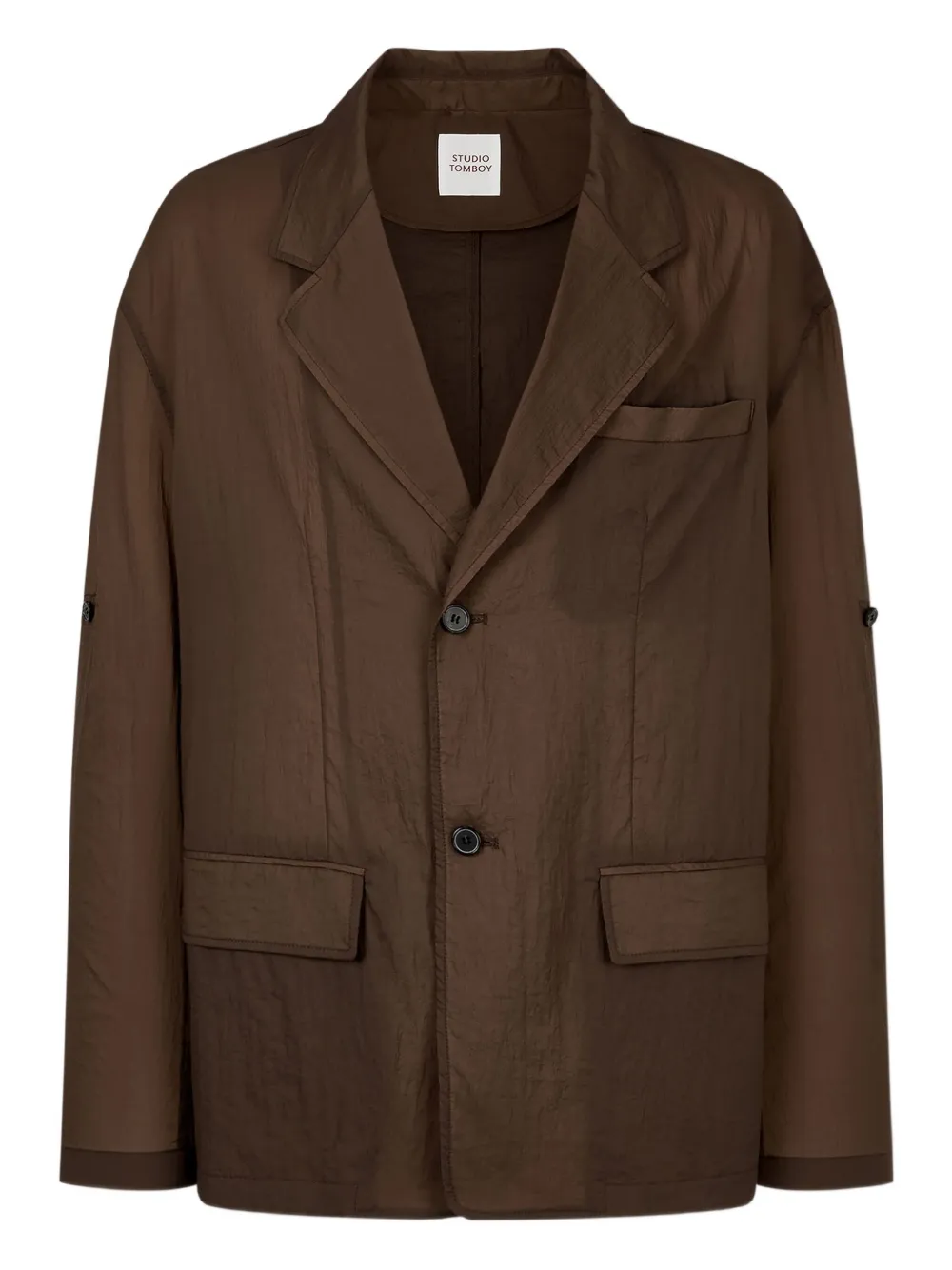 Пиджак с заостренными лацканами STUDIO TOMBOY, коричневый
Пиджак с заостренными лацканами STUDIO TOMBOY, коричневый
