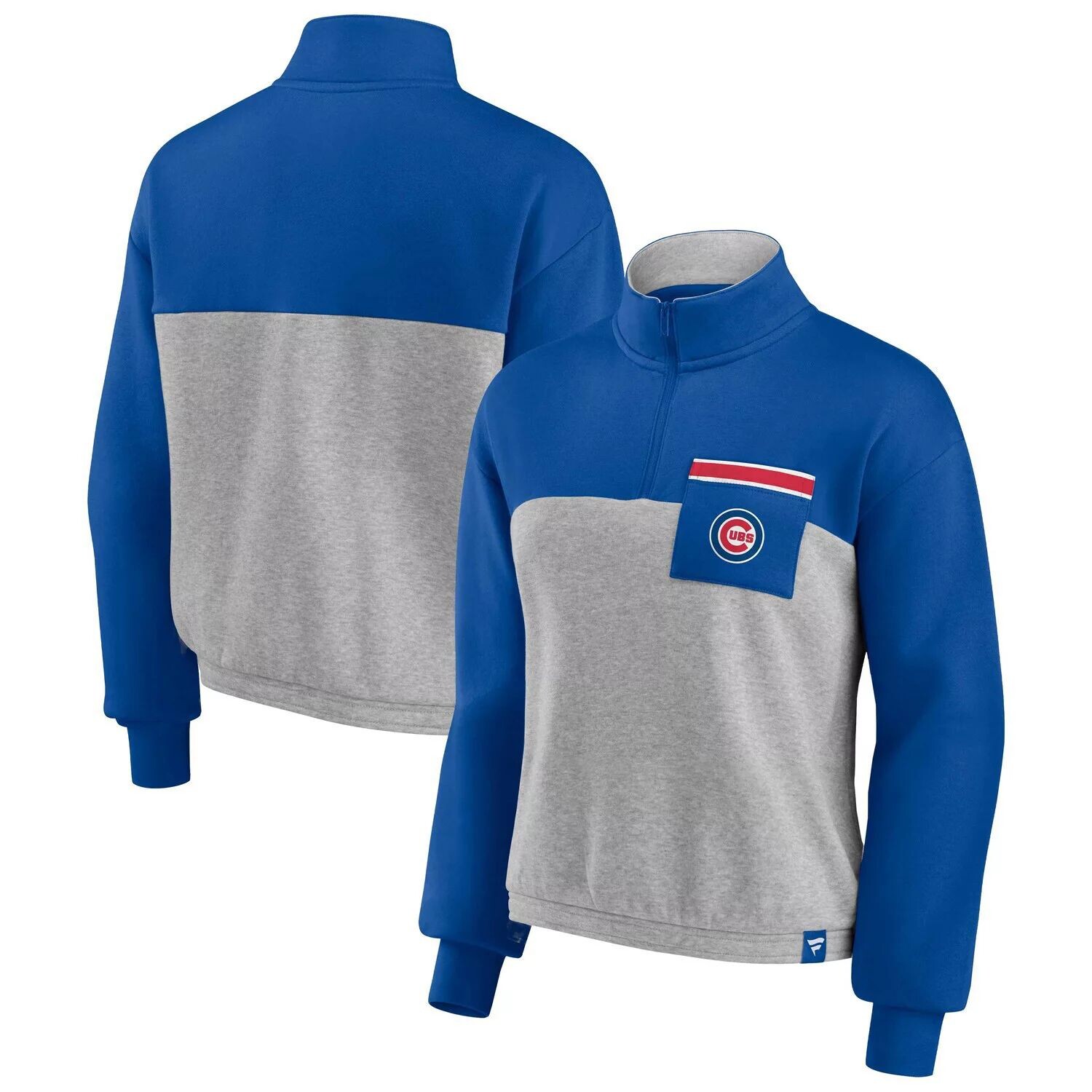 Женский топ с молнией на четверть и поясом Fanatics Royal/Heather Grey Chicago Cubs Iconic Fanatics
Женский топ с молнией на четверть и поясом Fanatics Royal/Heather Grey Chicago Cubs Iconic Fanatics