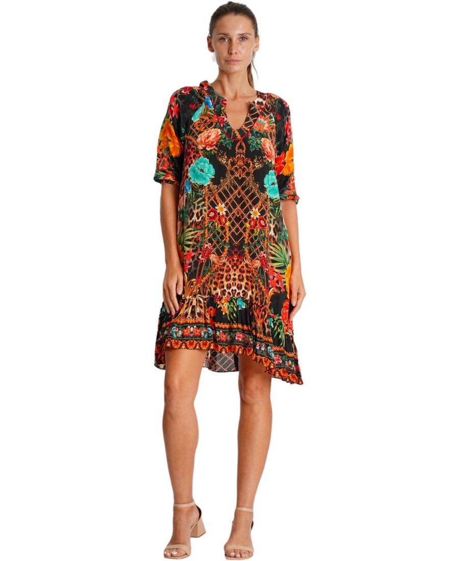 Женское короткое платье с V-образным вырезом и короткими рукавами La Moda Clothing, No Color
Женское короткое платье с V-образным вырезом и короткими рукавами La Moda Clothing, No Color