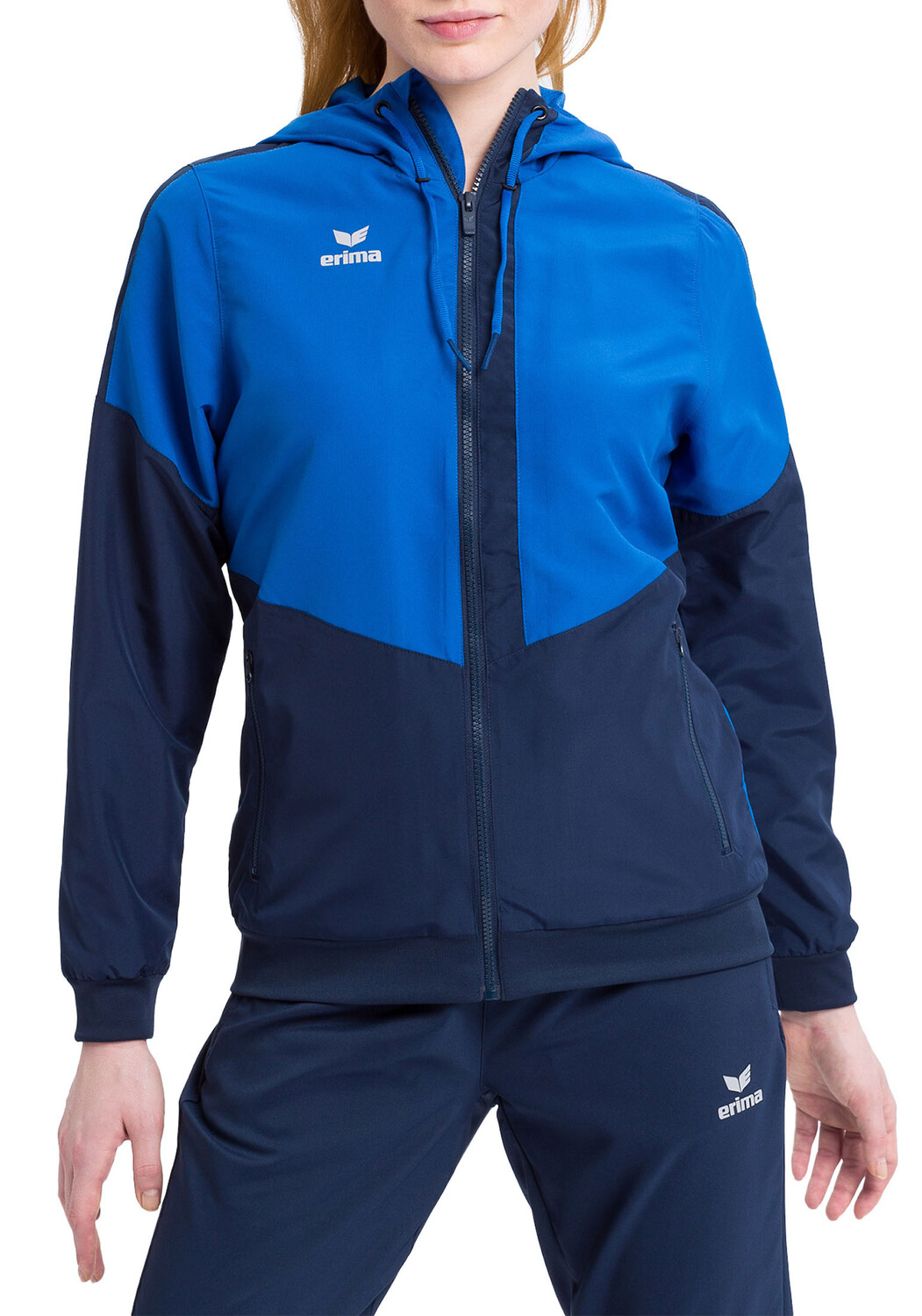 Спортивная куртка erima Squad Tracktop Jacke, цвет new royal/new navy 
Спортивная куртка erima Squad Tracktop Jacke, цвет new royal/new navy