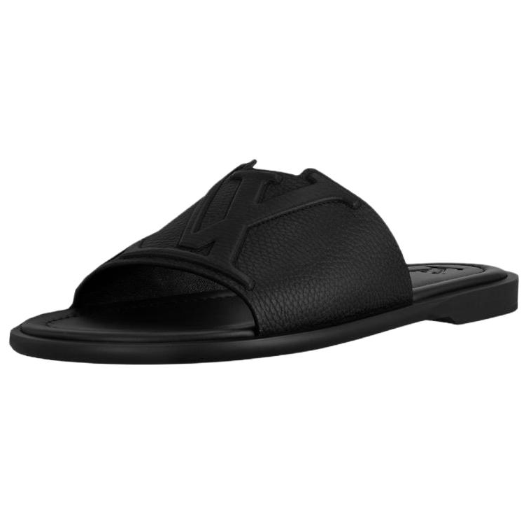 LOUIS VUITTON Тапочки-слайды мужские черные 
LOUIS VUITTON Тапочки-слайды мужские черные