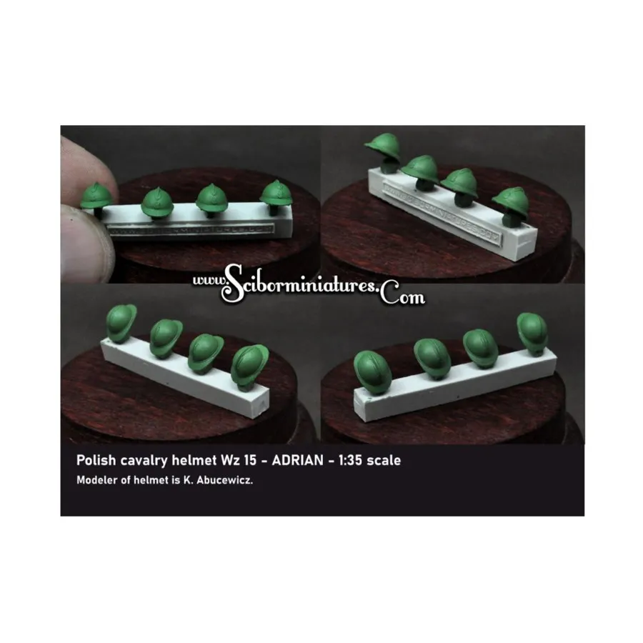 Польские шлемы Wz15 Adrian - 1939 г., Historical Miniatures - Polish (1:35) (Scibor Monstrous Miniatures)
Польские шлемы Wz15 Adrian - 1939 г., Historical Miniatures - Polish (1:35) (Scibor Monstrous Miniatures)