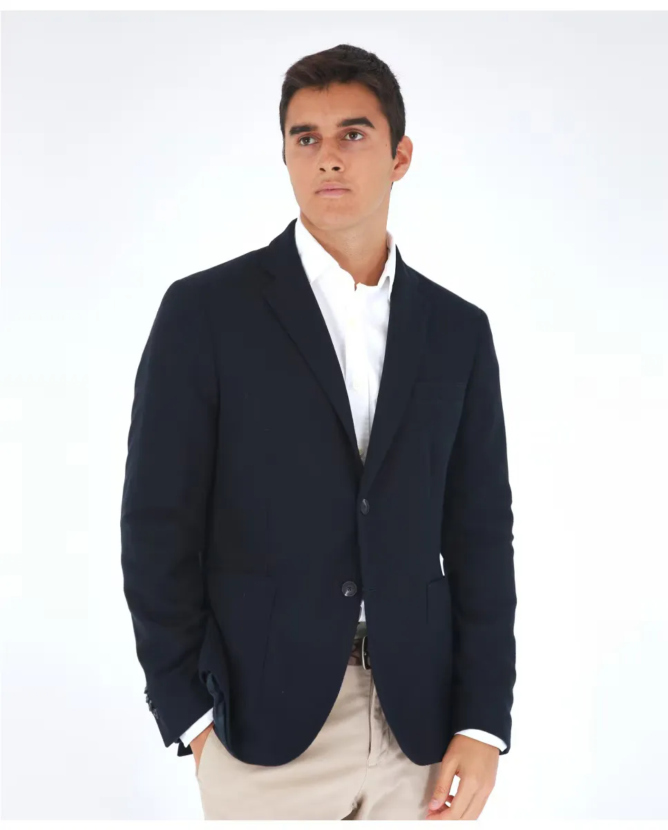 Мужской повседневный мягкий приталенный однотонный пиджак темно-синего цвета Wickett Jones, темно-синий
Мужской повседневный мягкий приталенный однотонный пиджак темно-синего цвета Wickett Jones, темно-синий