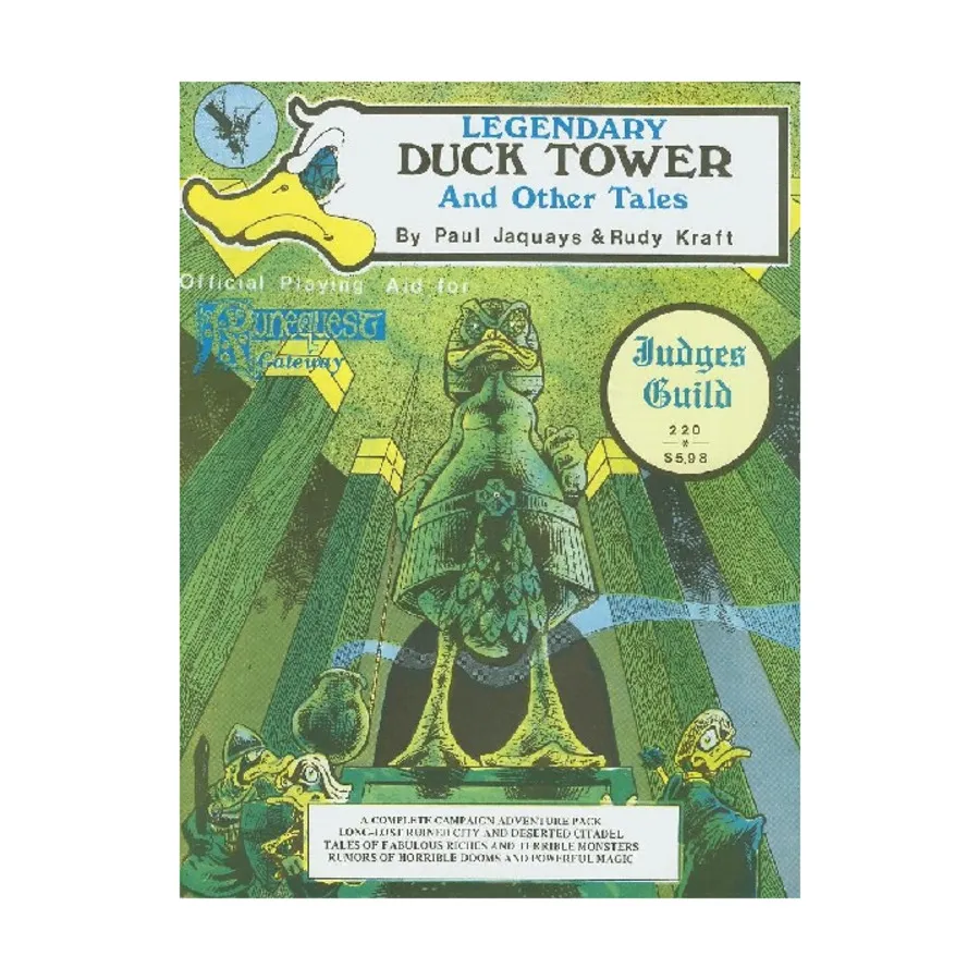 Модуль Legendary Duck Tower and Other Tales, RuneQuest (Judges Guild)
Модуль Legendary Duck Tower and Other Tales, RuneQuest (Judges Guild)