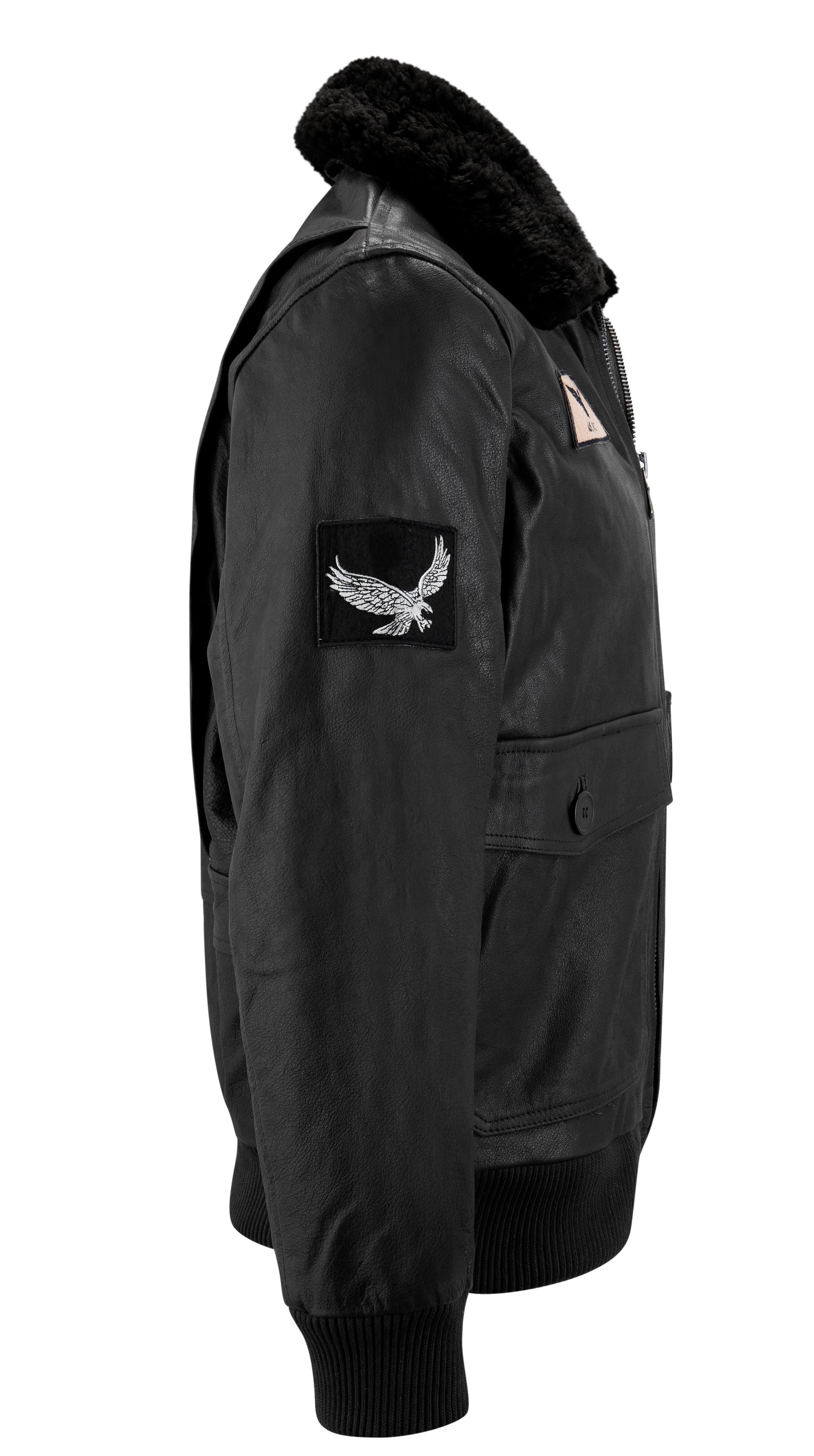 Кожаная куртка-бомбер пилота ВВС TruClothing, черный
Кожаная куртка-бомбер пилота ВВС TruClothing, черный