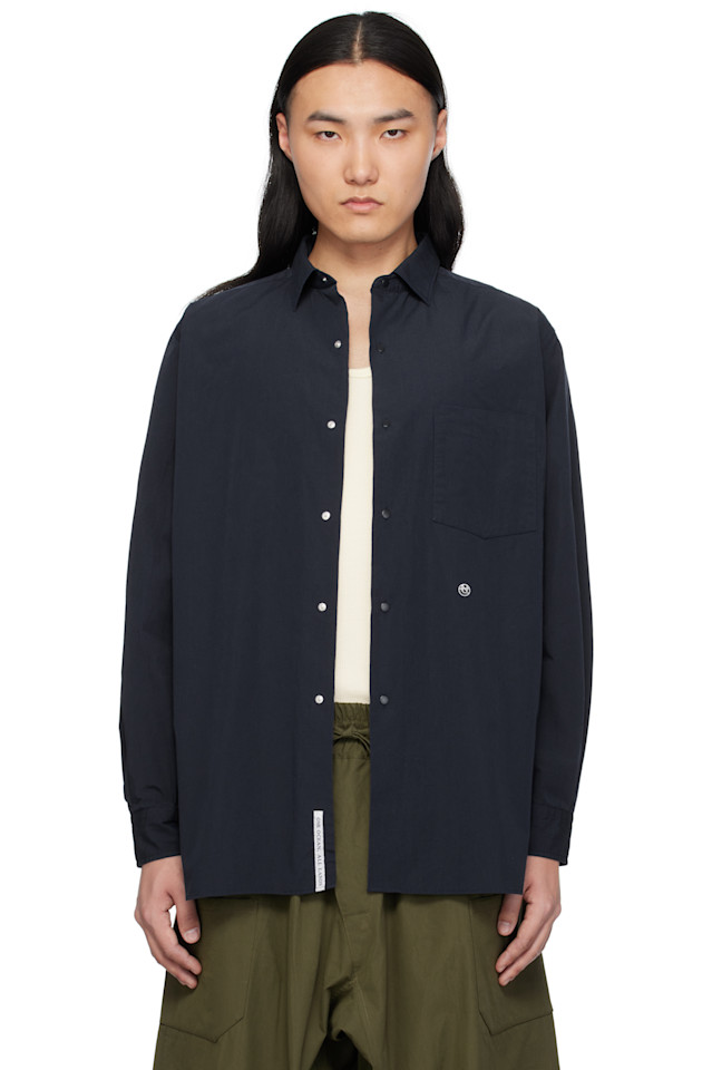 Ветровка с классическим воротником Nanamica, синий
Ветровка с классическим воротником Nanamica, синий