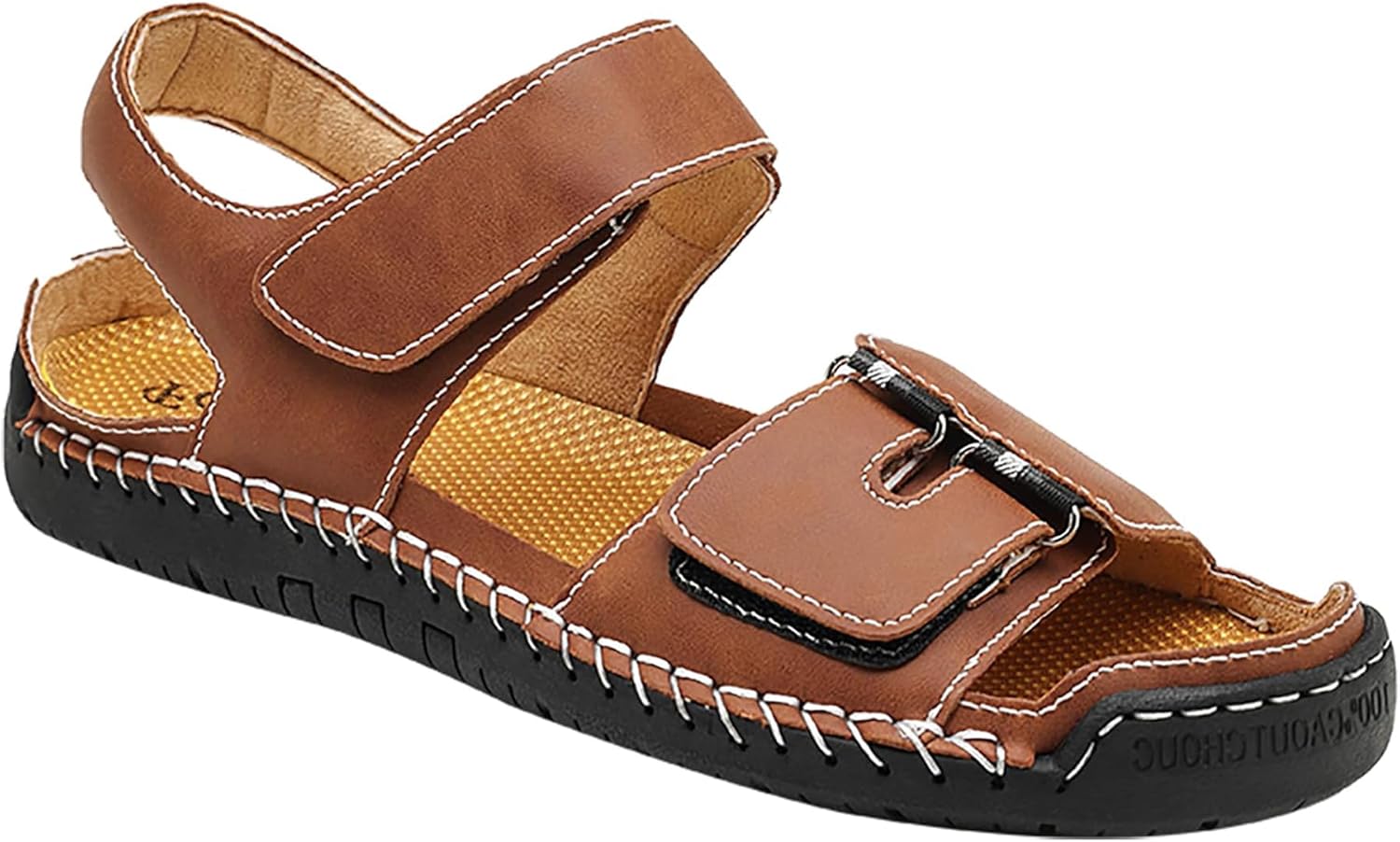 Мужские кожаные сандалии Qhecomce с закрытым носком, летние и пляжные повседневные туфли, сандалии с закрытым носком для мужчин, коричневый
Мужские кожаные сандалии Qhecomce с закрытым носком, летние и пляжные повседневные туфли, сандалии с закрытым носком для мужчин, коричневый