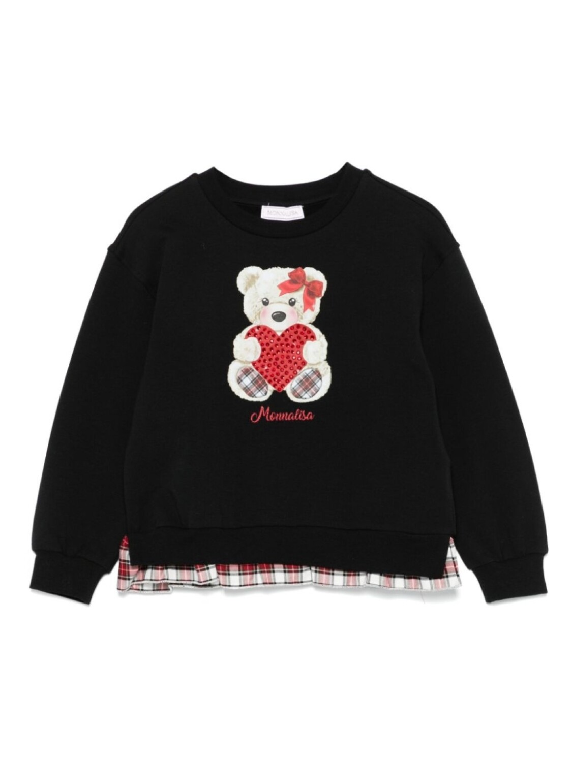 Толстовка с плюшевым мишкой из страз Monnalisa, черный
Толстовка с плюшевым мишкой из страз Monnalisa, черный